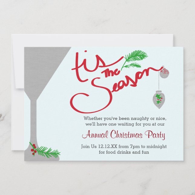 Tis the Season for Celebrations Invitation (Front)