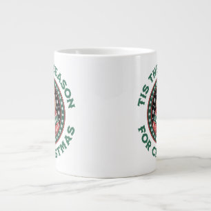 Tis the Season for Christmas – Cute Capybara Large Coffee Mug