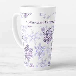 Tis the Season for .. Custom Snowflake Latte Mug
