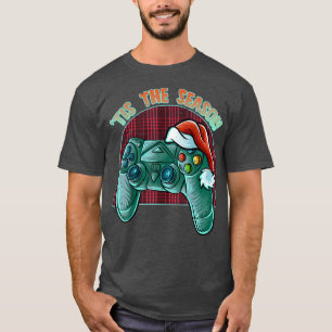 Tis The Season For Gaming Gamer Santa Claus Christ T-Shirt