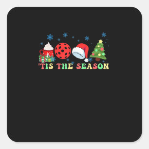 Tis The Season For Pickleball Iii Square Sticker