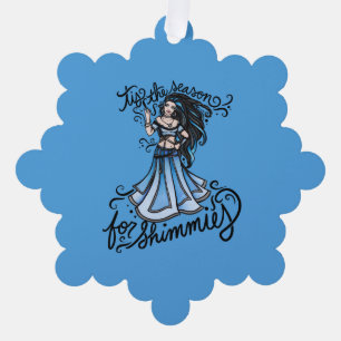 'tis the season for shimmies tree decoration card