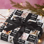Tis the Season Fun Photo Grid Christmas Gift Wrapp Wrapping Paper<br><div class="desc">Fun,  custom photo collage Tis the Season gift wrapping paper! Simply upload your photographs using the template provided,  personalise the season greeting and name/s and get wrapping.</div>