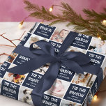Tis the Season Fun Photo Grid Christmas Gift Wrapping Paper<br><div class="desc">Fun,  custom photo collage Tis the Season gift wrapping paper! Simply upload your photographs using the template provided,  personalise the season greeting and name/s and get wrapping.</div>