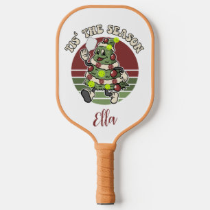 Tis' The Season. Funny Pickleball Saying Christmas Paddle