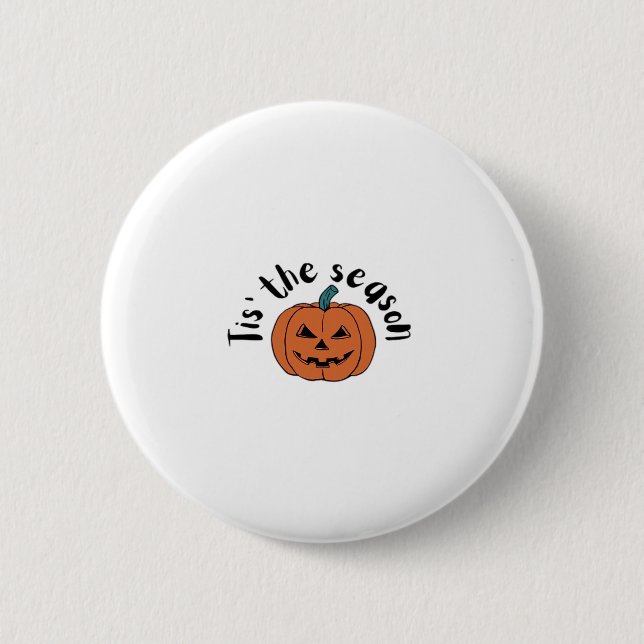 Tis The Season Funny Sloth Design 6 Cm Round Badge (Front)