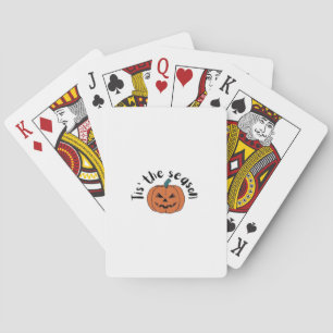 Tis The Season Funny Sloth Design Playing Cards