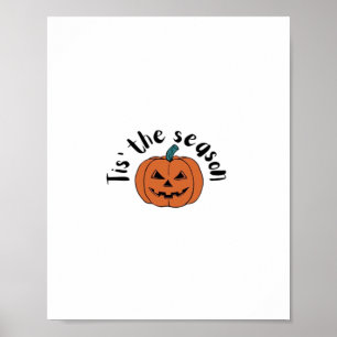 Tis The Season Funny Sloth Design Poster