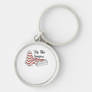 Tis The Season Funny Tree Christmas Key Ring