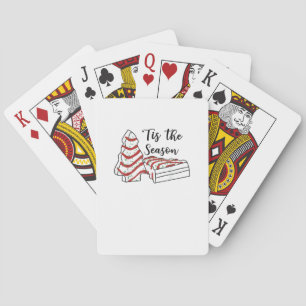 Tis The Season Funny Tree Christmas Playing Cards