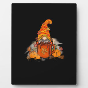 Tis The Season Gnomie Fall Coffee Retro Vintage Th Plaque