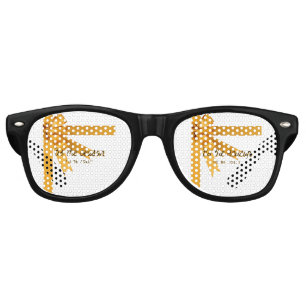 Tis The Season Gold Party Retro Sunglasses