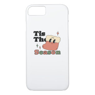 Tis The Season Groovy Retro Vintage Christmas Matc iPhone 8/7 Case