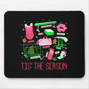 Tis The Season Gymnastics Workout Fitness Exercise Mouse Pad