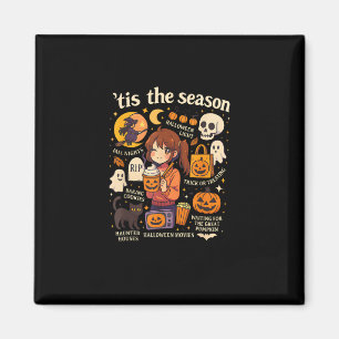 Tis The Season Halloween Anime Icons Fall Design Magnet