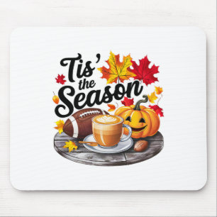 Tis The Season Halloween Bats Pumpkin Fall Hallowe Mouse Pad