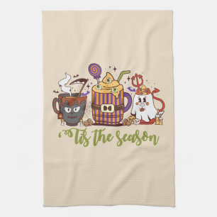 ‘Tis the Season Halloween Cup Trio Tea Towel
