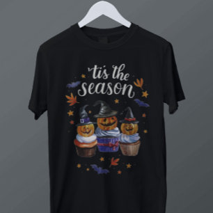 Tis the Season Halloween Cupcake Trio Watercolor Sweatshirt