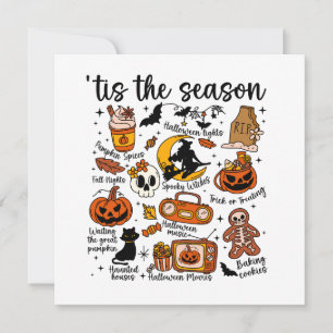 'Tis the season Halloween Doodles Invitation