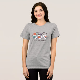 'Tis The Season Halloween Funny Cute Teacher Tri-Blend Shirt