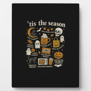 Tis The Season Halloween Icons Fall Design Plaque