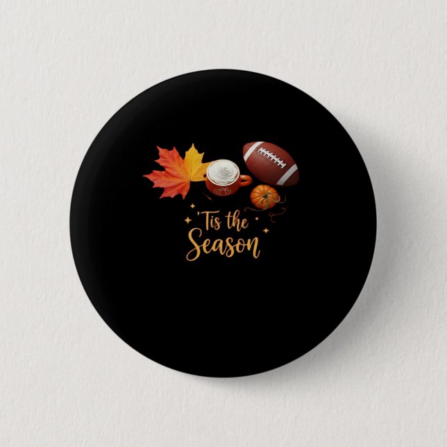 Tis The Season Halloween Retro Design 6 Cm Round Badge (Front)