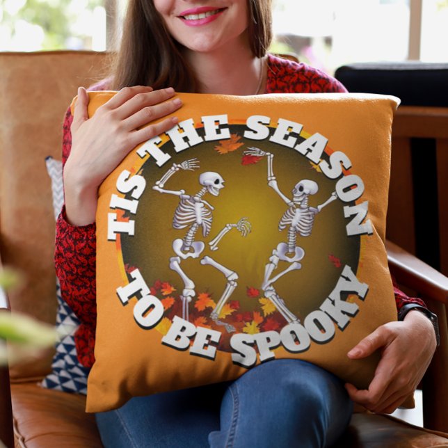 Tis the Season Happy Skeletons Cushion (Creator Uploaded)