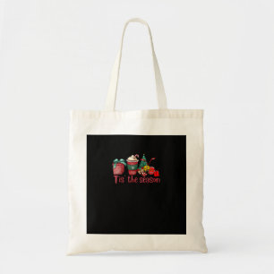 Tis The Season Hockey Christmas Coffee Santa Tote Bag