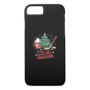 Tis The Season Hockey Coffee Tree Hockey Christmas iPhone 8/7 Case