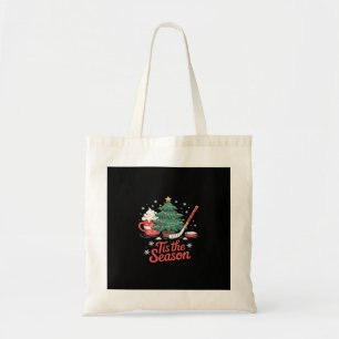 Tis The Season Hockey Coffee Tree Hockey Christmas Tote Bag