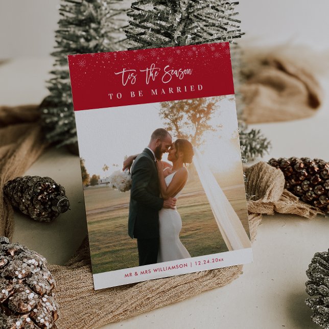 tis the season | holiday wedding announcement (Creator Uploaded)