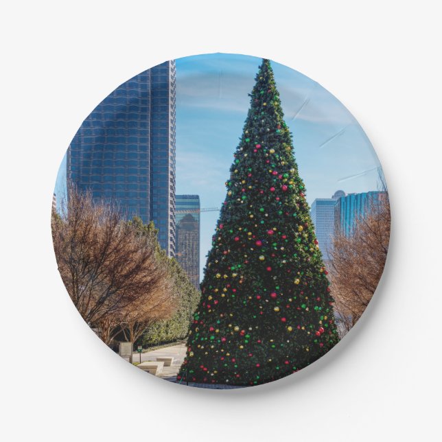 Tis The Season In Dallas Paper Plate (Front)