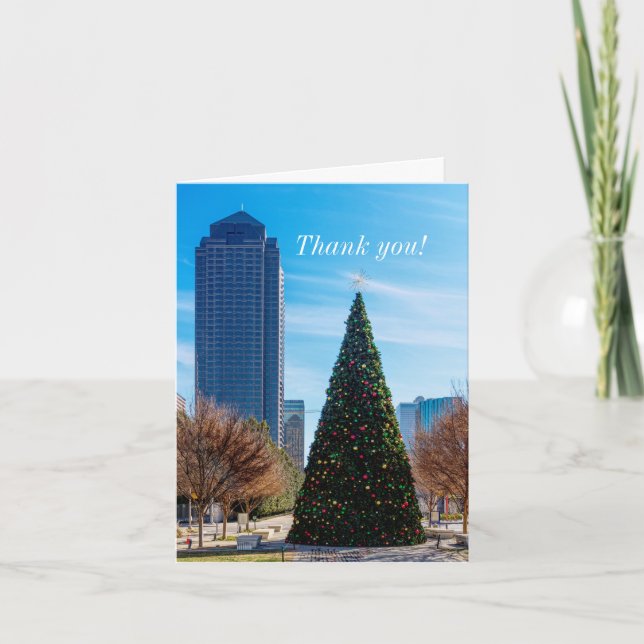Tis The Season In Dallas Thank You Card (Front)