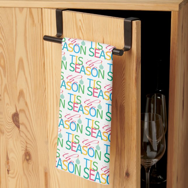 Tis the Season Kitchen Towel (Thirds Fold)