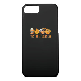 Tis The Season Lunch Lady Pumpkin Spice Fall Leave iPhone 8/7 Case