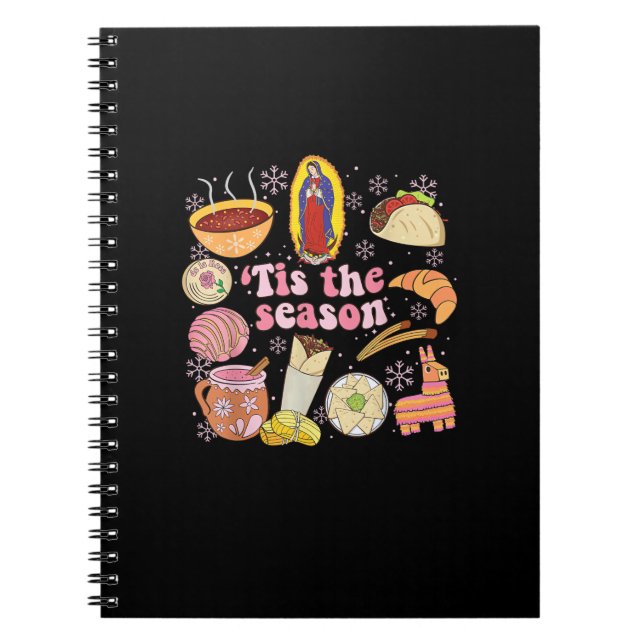 Tis The Season Mexican Christmas Holiday Notebook (Front)
