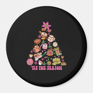 Tis The Season Mexican Christmas Tree Tamales Pan Magnet