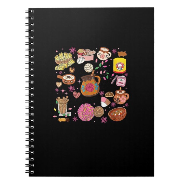 Tis The Season Mexican Christmas Tree Tamales Pan  Notebook (Front)