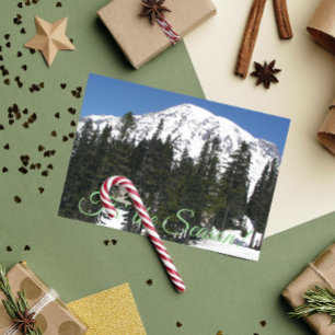 Tis the Season Mount Rainier Photo Holiday Card