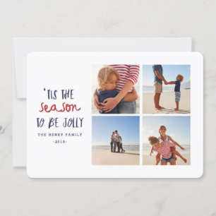 'tis the season multi photo holiday christmas card