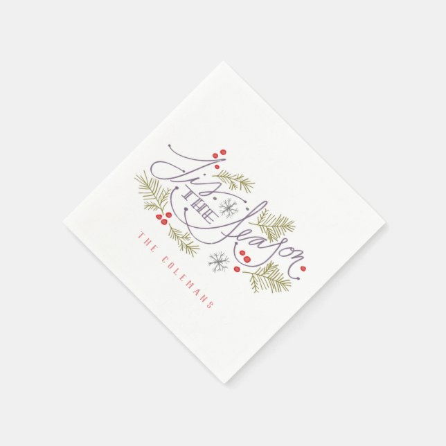 Tis The Season Napkin (Corner)