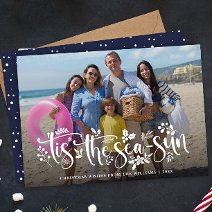 Tis the Season   Nautical Holiday Photo Card