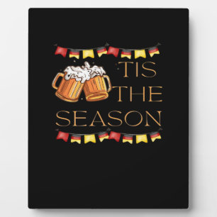 Tis The Season Oktoberfest Fun Beer Festival Fall  Plaque