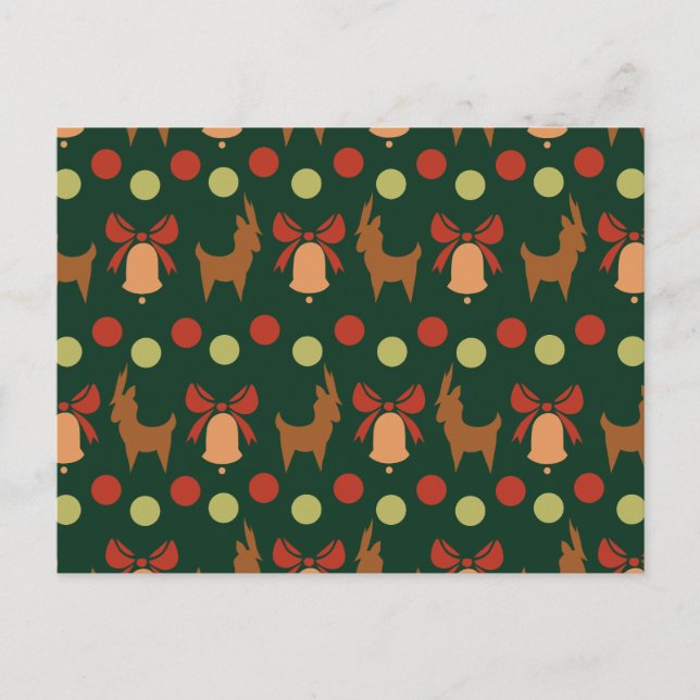 Tis the Season Pattern Postcard (Front)