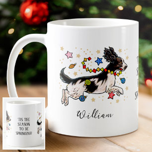 'Tis the season Personalized Springer Spaniel Coffee Mug