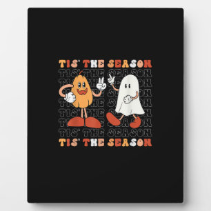 Tis The Season Pumpkin Boo 70s Halloween Costume Plaque