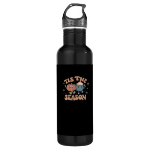 Tis The Season Pumpkin Fall Coffee Retro 710 Ml Water Bottle