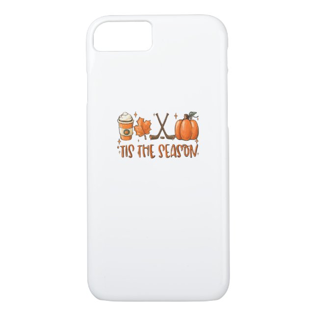 Tis The Season Pumpkin Latte Fall Leaves Thanksgiv Case-Mate iPhone Case (Back)