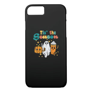 Tis The Season Pumpkin Latte Retro Halloween Fall iPhone 8/7 Case