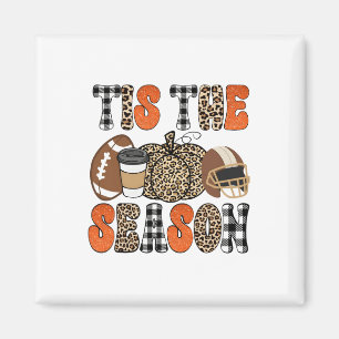 Tis The Season Pumpkin Leaf Latte Fall Thanksgivin Magnet